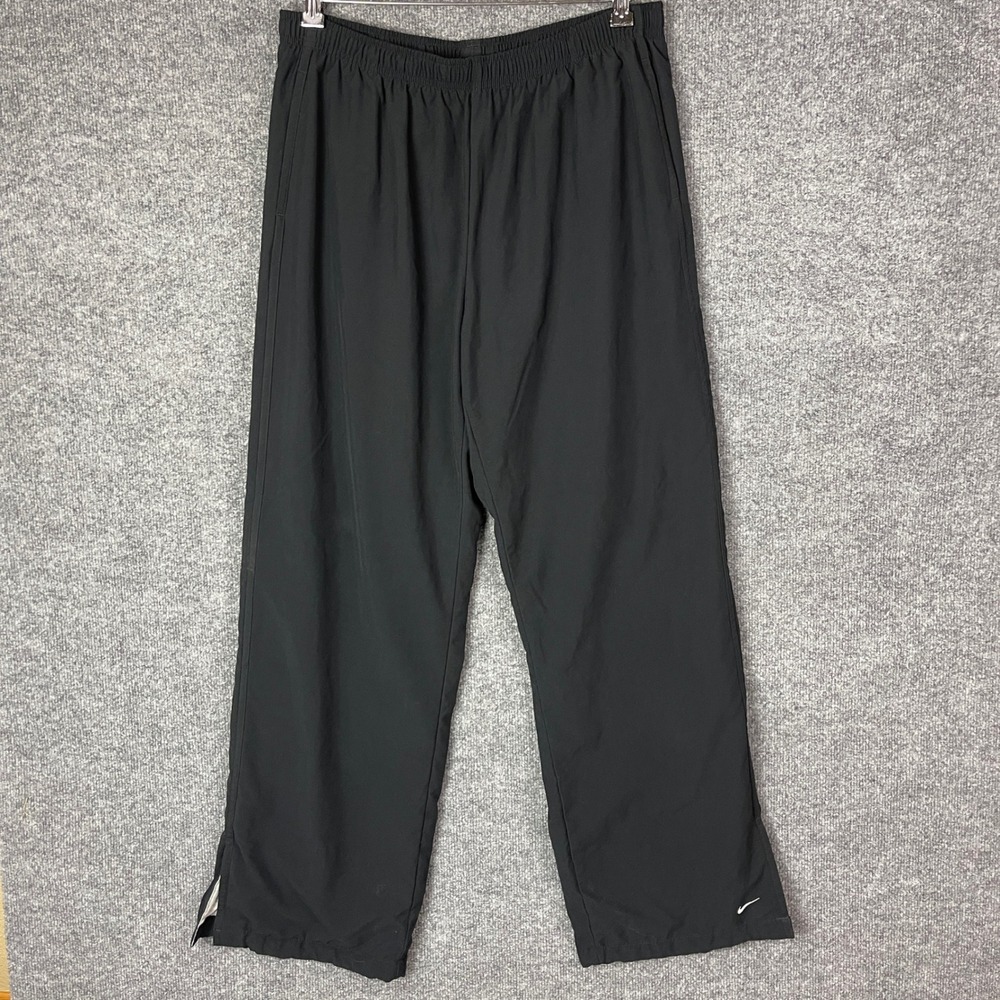 Vintage Nike Black Track Pants Athletic Joggers‎ Size XL(16-18)